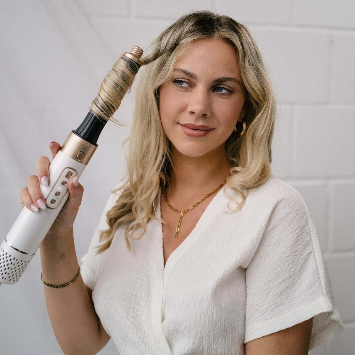 Air Glam Pro 5 in 1 - Droogt, maakt glad, creëert krullen en volume