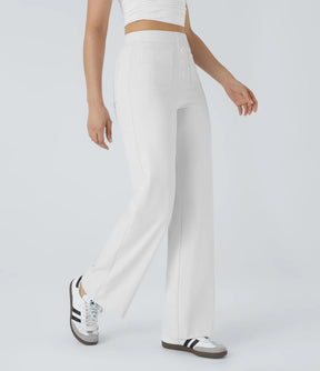 Pantalon de Taille Haute et Élastique Chic