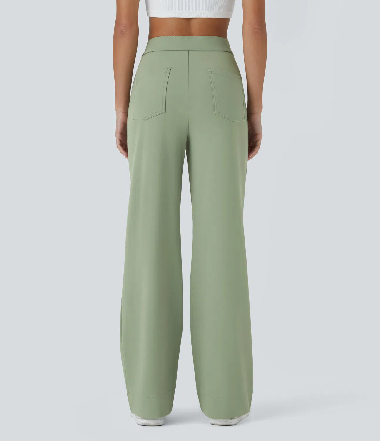 Pantalon de Taille Haute et Élastique Chic