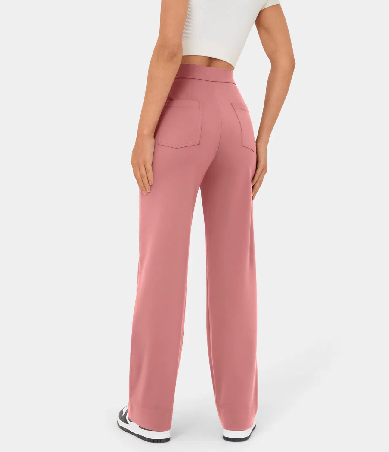 Pantalon de Taille Haute et Élastique Chic